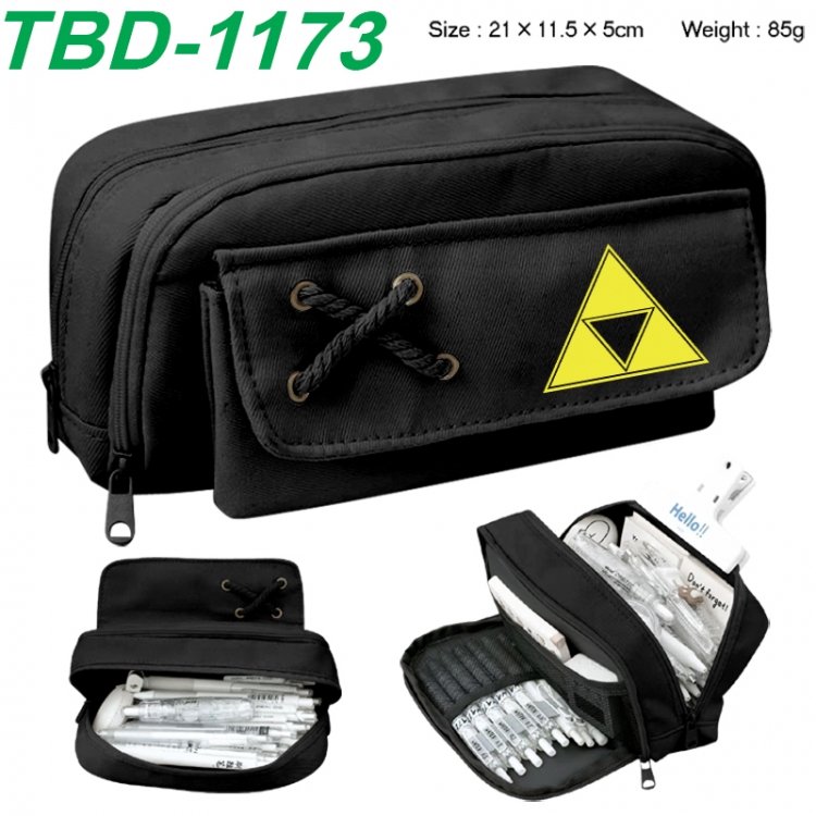 The Legend of Zelda Anime waterproof large capacity stationery box pencil case 21x11.5x5cm 85g