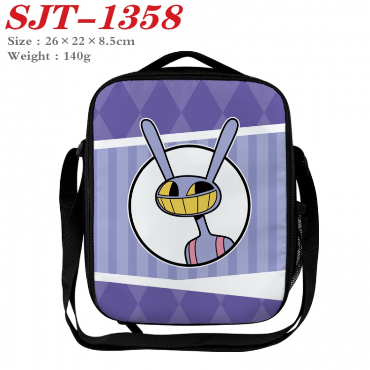 The Amazing Digital Circus Anime Lunch Bag Crossbody Bag 26x22x8.5cm