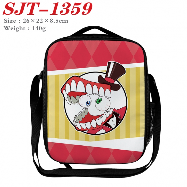 The Amazing Digital Circus Anime Lunch Bag Crossbody Bag 26x22x8.5cm