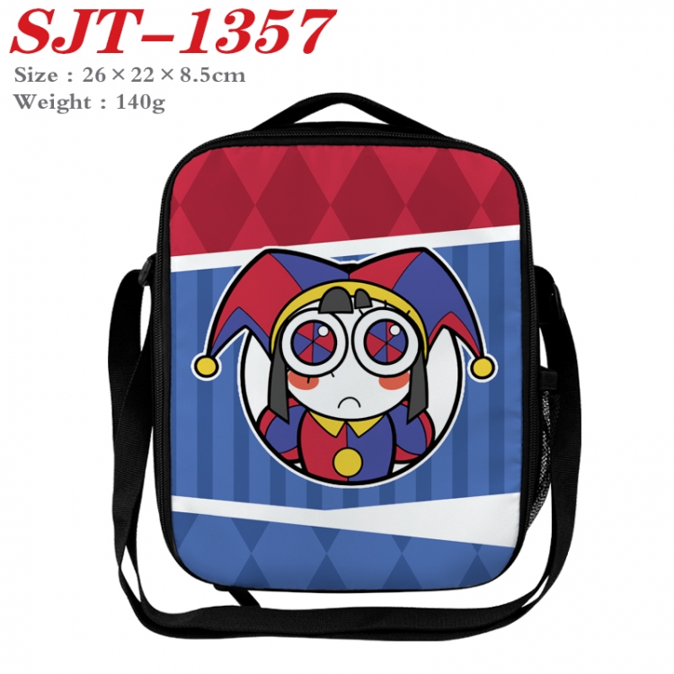 The Amazing Digital Circus Anime Lunch Bag Crossbody Bag 26x22x8.5cm