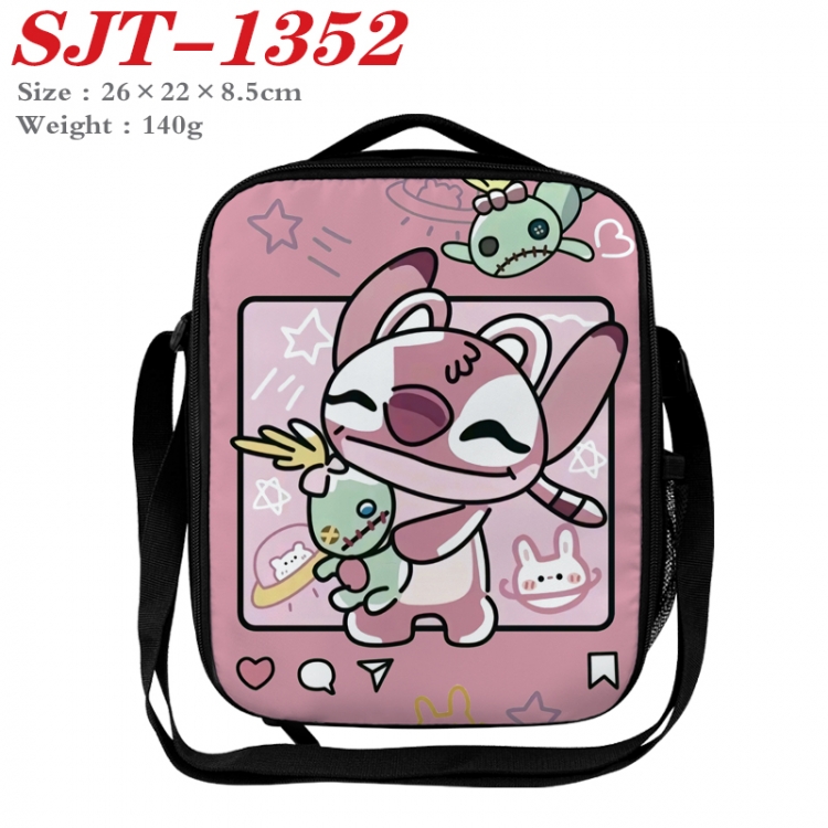 Lilo & Stitch Anime Lunch Bag Crossbody Bag 26x22x8.5cm