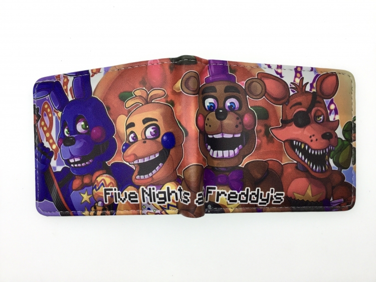 Five Nights at Freddys Anime two fold  Short wallet 11X9.5CM 60G 