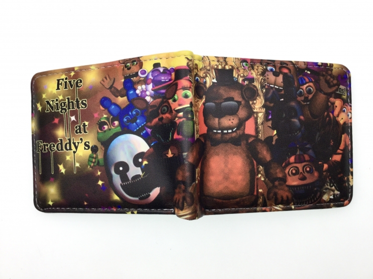Five Nights at Freddys Anime two fold  Short wallet 11X9.5CM 60G 