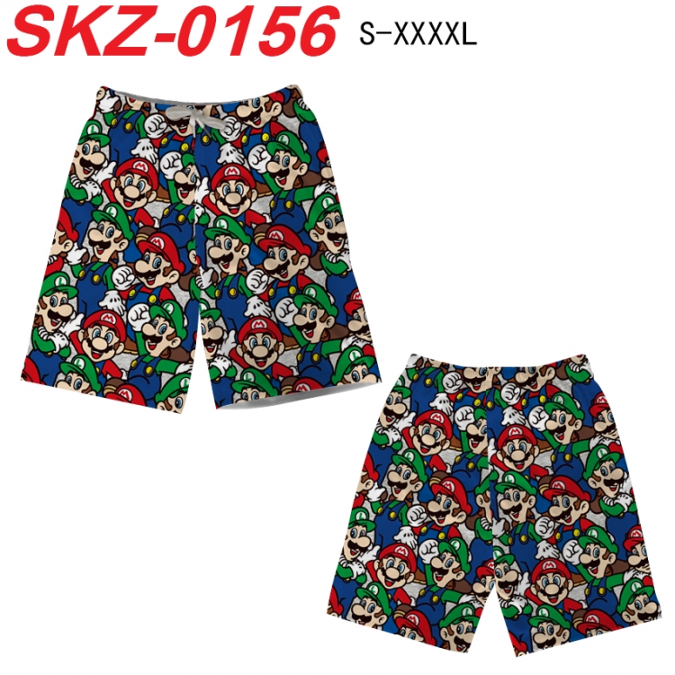 Super Mario Anime full-color digital printed beach shorts from S to 4XL  SKZ-0156