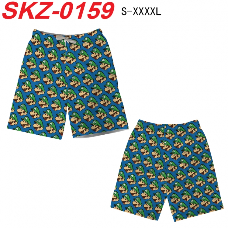 Super Mario Anime full-color digital printed beach shorts from S to 4XL  SKZ-0159