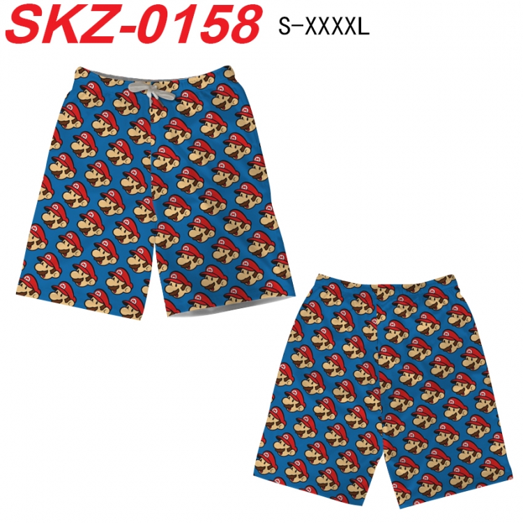 Super Mario Anime full-color digital printed beach shorts from S to 4XL  SKZ-0158