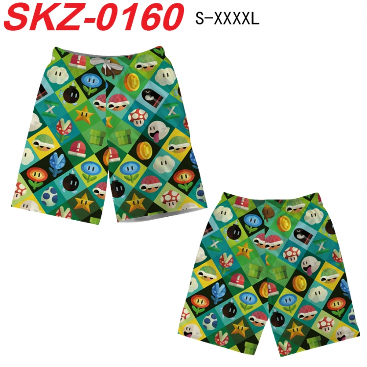 Super Mario Anime full-color digital printed beach shorts from S to 4XL   SKZ-0160