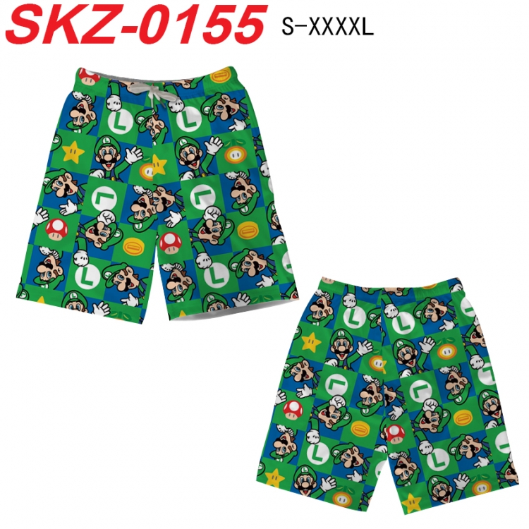 Super Mario Anime full-color digital printed beach shorts from S to 4XL SKZ-0155