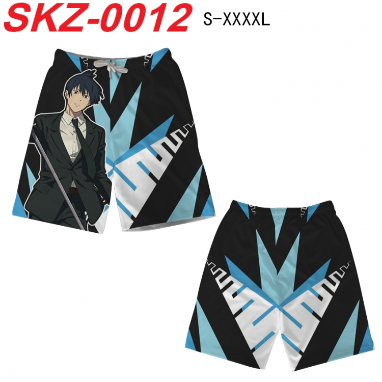 Chainsawman Anime full-color digital printed beach shorts from S to 4XL  SKZ-0012
