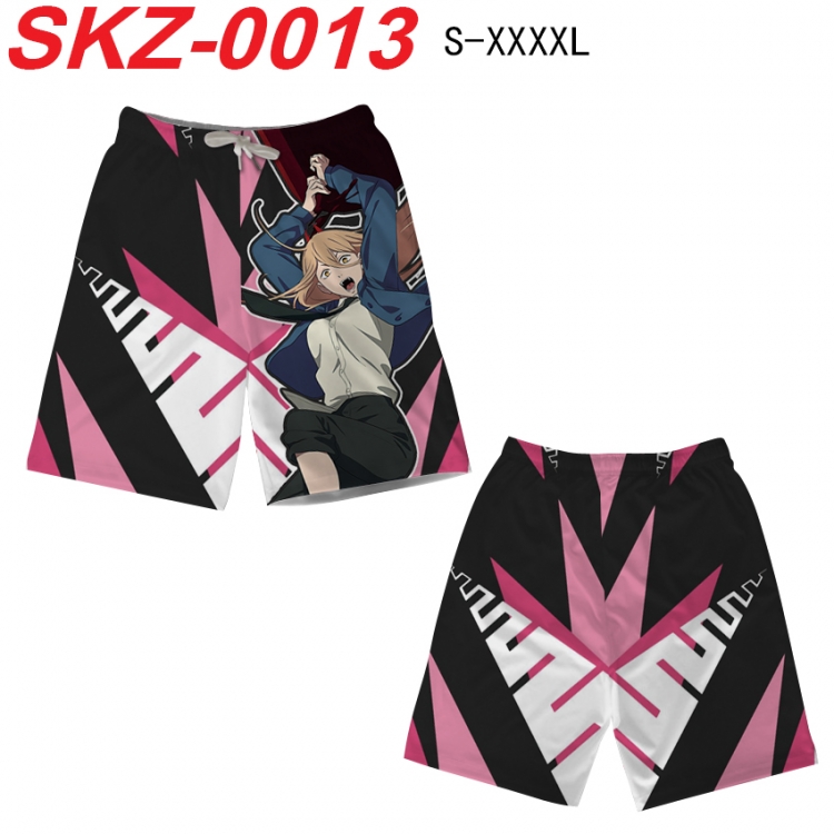 Chainsawman Anime full-color digital printed beach shorts from S to 4XL SKZ-0013