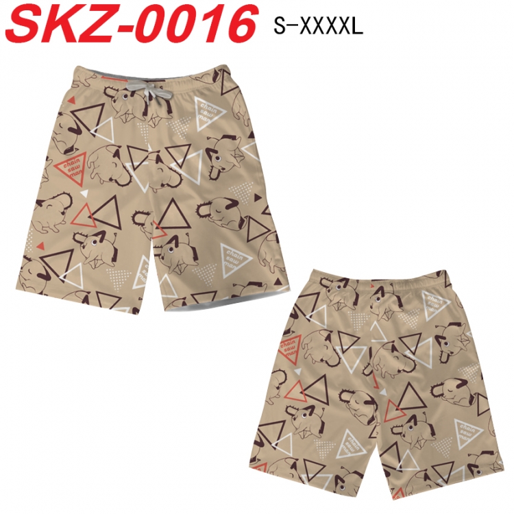 Chainsawman Anime full-color digital printed beach shorts from S to 4XL  SKZ-0016