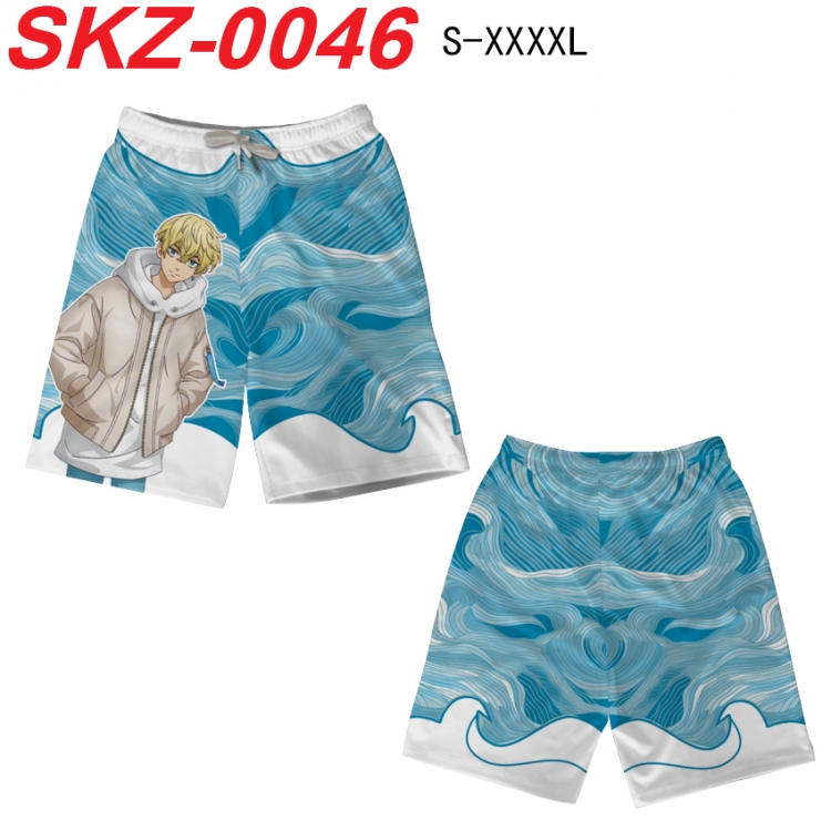 Tokyo Revengers Anime full-color digital printed beach shorts from S to 4XL SKZ-0046