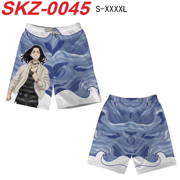 Tokyo Revengers Anime full-color digital printed beach shorts from S to 4XL SKZ-0045