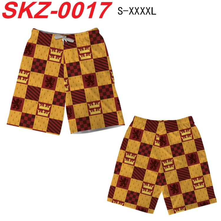 Harry Potter Anime full-color digital printed beach shorts from S to 4XL SKZ-0017