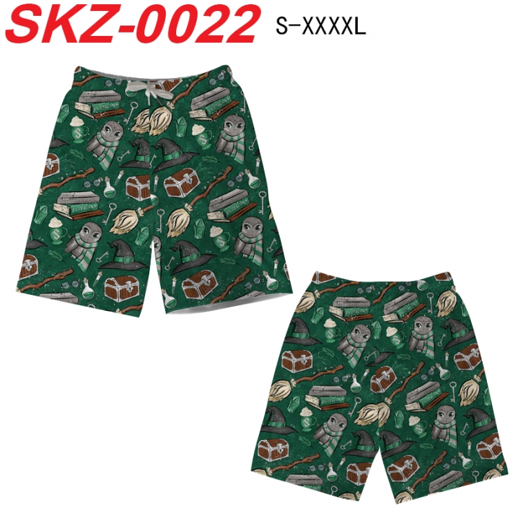 Harry Potter Anime full-color digital printed beach shorts from S to 4XL  SKZ-0022