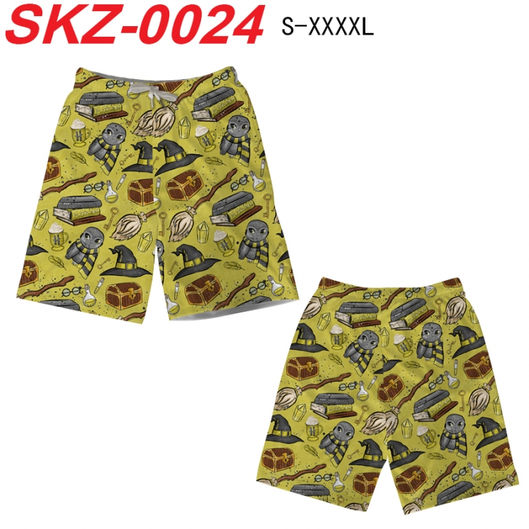 Harry Potter Anime full-color digital printed beach shorts from S to 4XL SKZ-0024