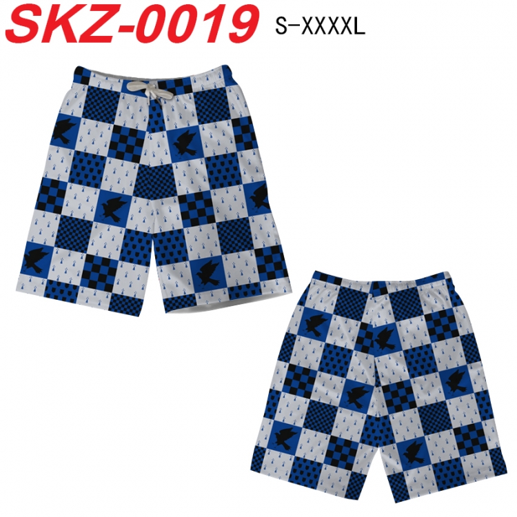 Harry Potter Anime full-color digital printed beach shorts from S to 4XL SKZ-0019