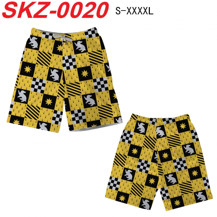 Harry Potter Anime full-color digital printed beach shorts from S to 4XL SKZ-0020