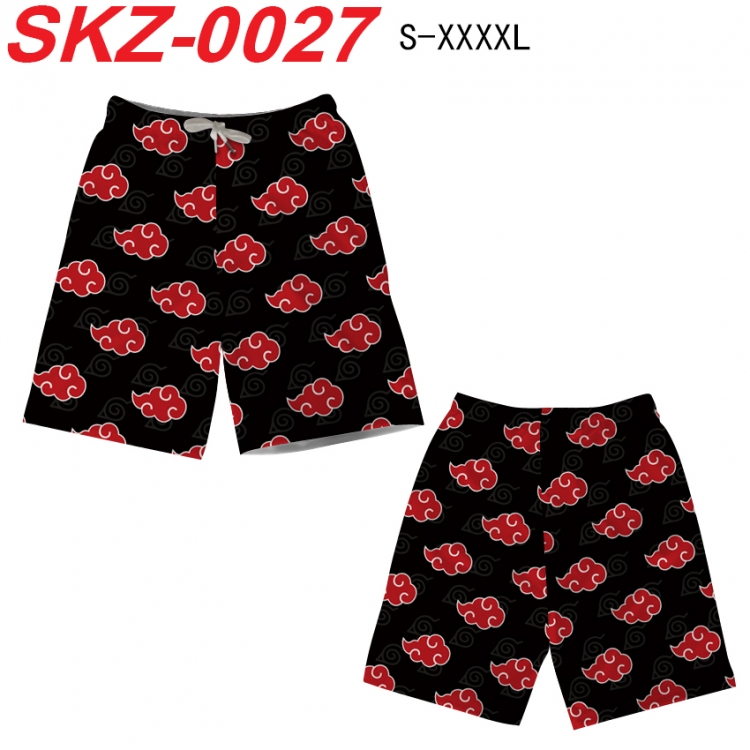 Naruto Anime full-color digital printed beach shorts from S to 4XL SKZ-0027
