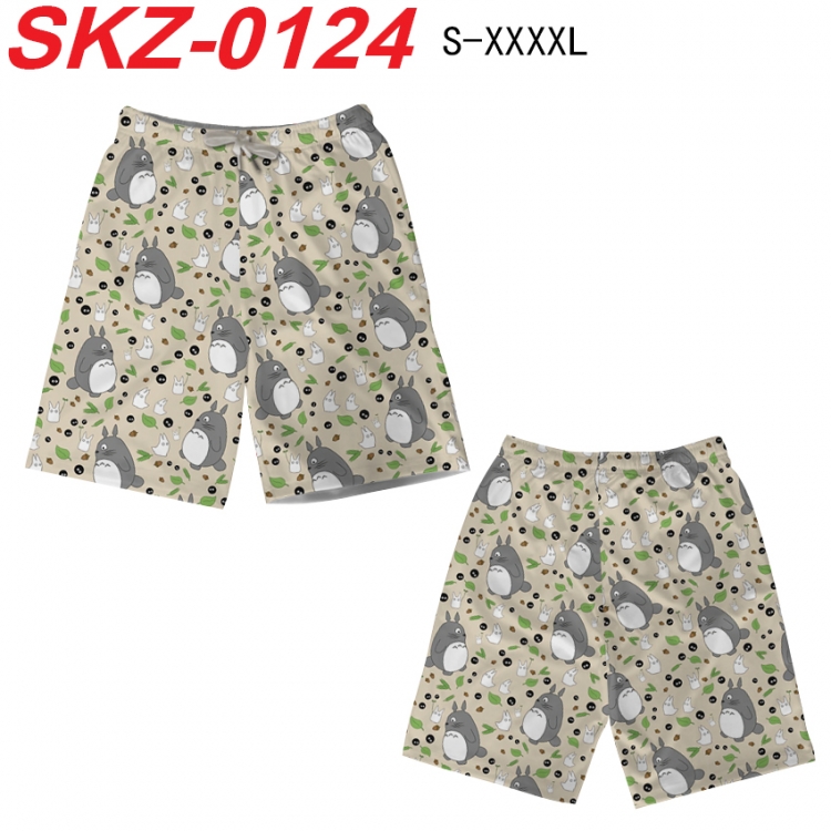 TOTORO Anime full-color digital printed beach shorts from S to 4XL SKZ-0124