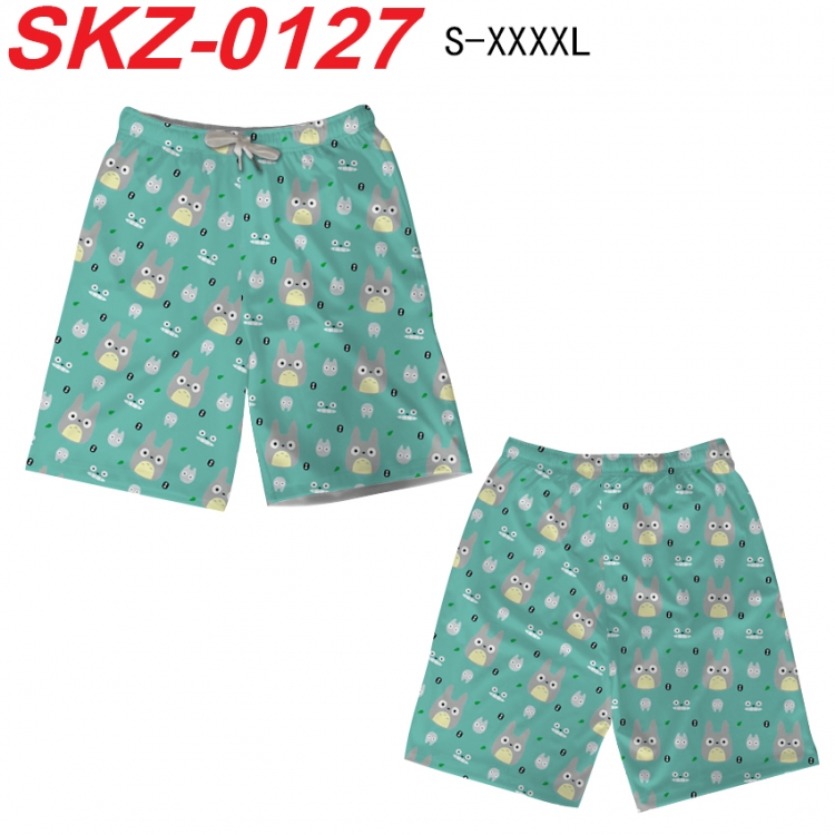 TOTORO Anime full-color digital printed beach shorts from S to 4XL SKZ-0127