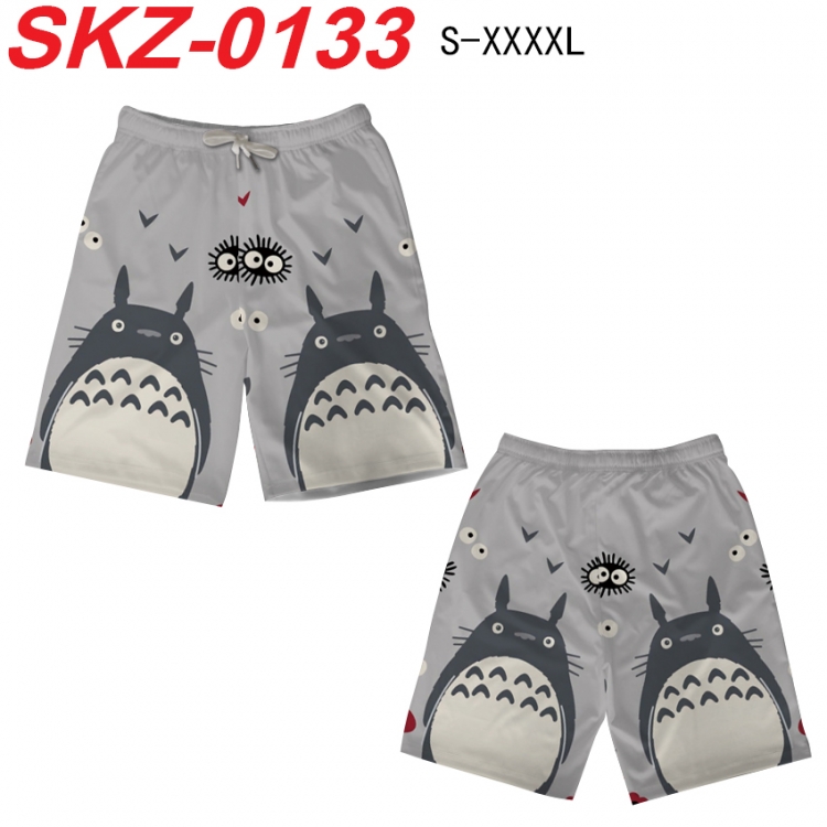 TOTORO Anime full-color digital printed beach shorts from S to 4XL SKZ-0133