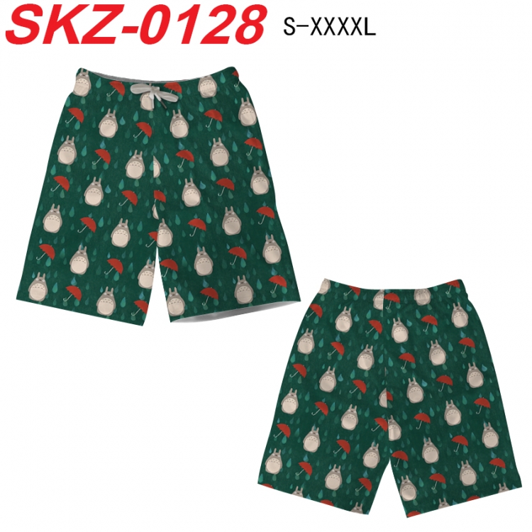 TOTORO Anime full-color digital printed beach shorts from S to 4XL  SKZ-0128