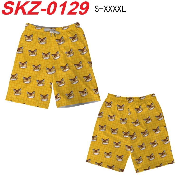 TOTORO Anime full-color digital printed beach shorts from S to 4XL SKZ-0129