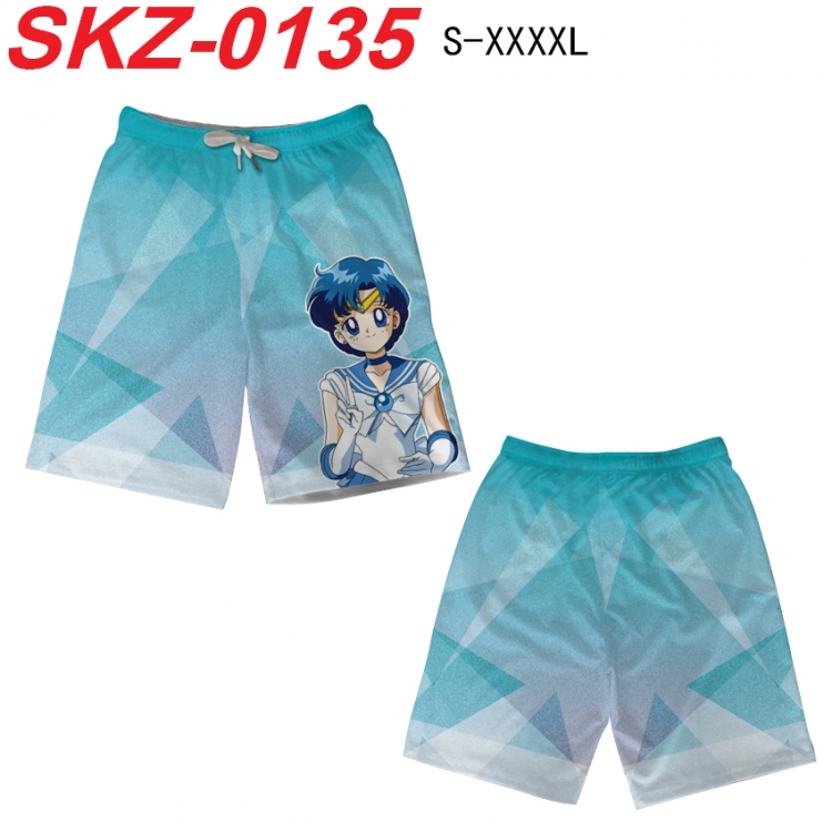 sailormoon Anime full-color digital printed beach shorts from S to 4XL SKZ-0135