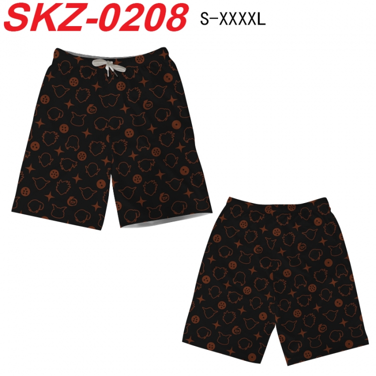 DRAGON BALL Anime full-color digital printed beach shorts from S to 4XL SKZ-0208