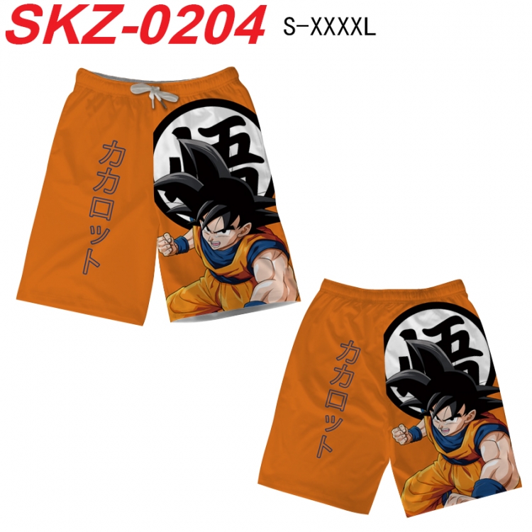 DRAGON BALL Anime full-color digital printed beach shorts from S to 4XL SKZ-0204