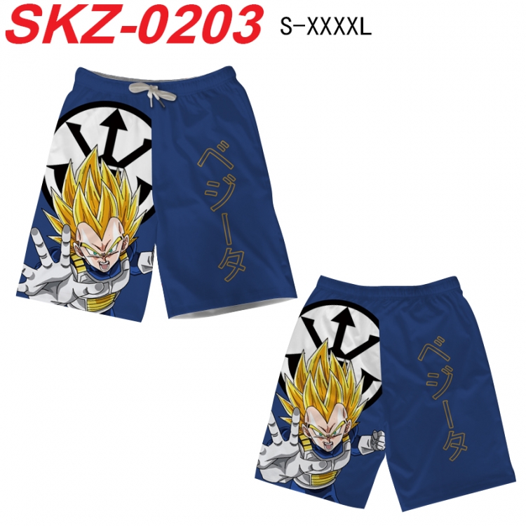 DRAGON BALL Anime full-color digital printed beach shorts from S to 4XL SKZ-0203