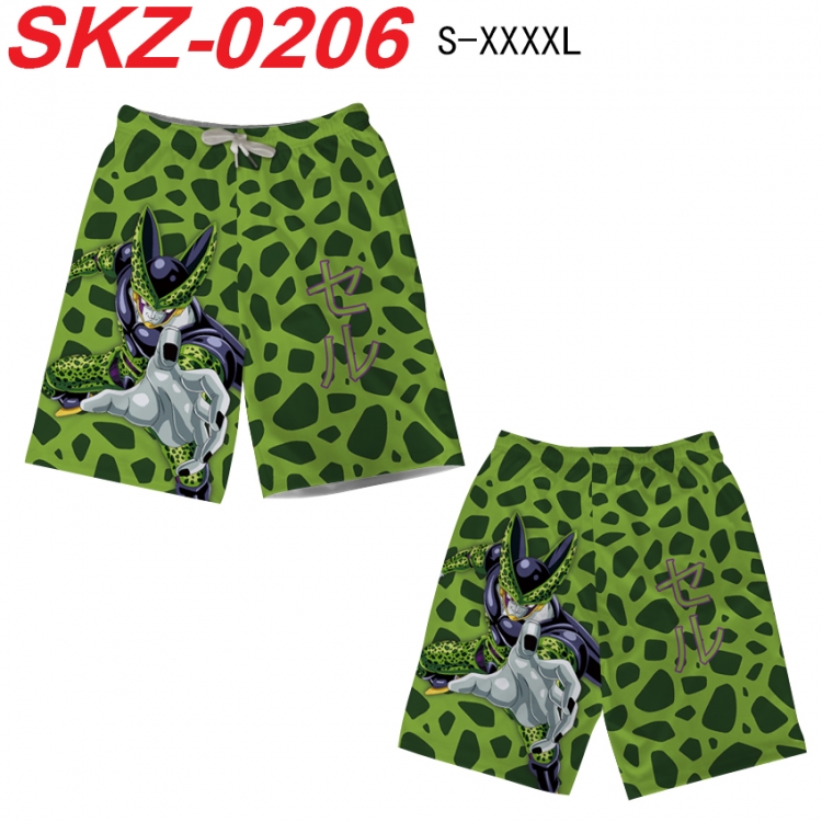 DRAGON BALL Anime full-color digital printed beach shorts from S to 4XL SKZ-0206