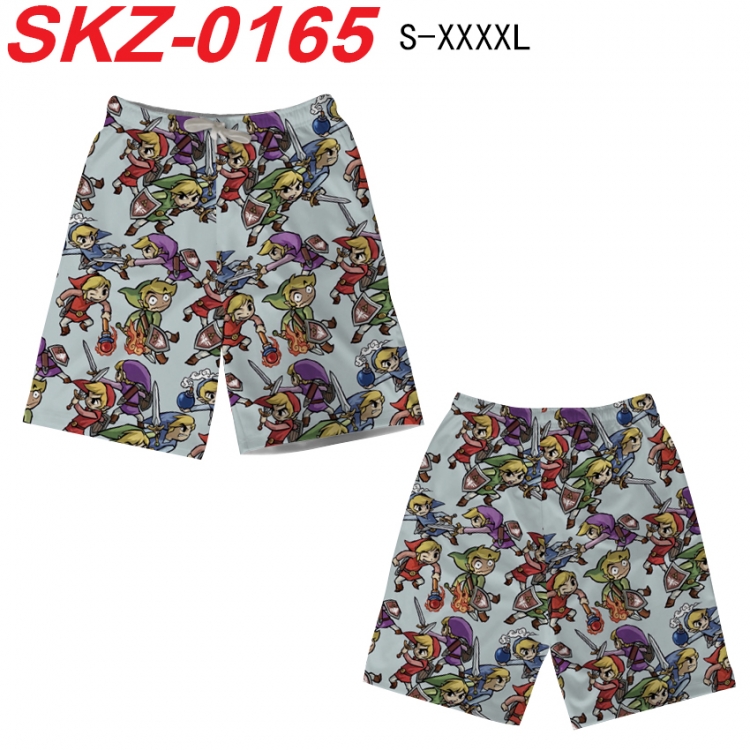 The Legend of Zelda Anime full-color digital printed beach shorts from S to 4XL SKZ-0165