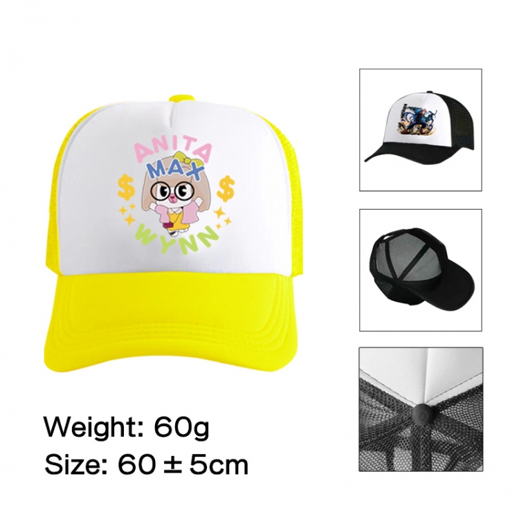 Anita Max WynnDrake Anime peripheral color printed mesh cap baseball cap size 60 ± 5cm