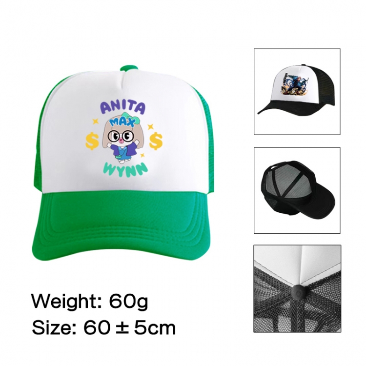 Anita Max WynnDrake Anime peripheral color printed mesh cap baseball cap size 60 ± 5cm