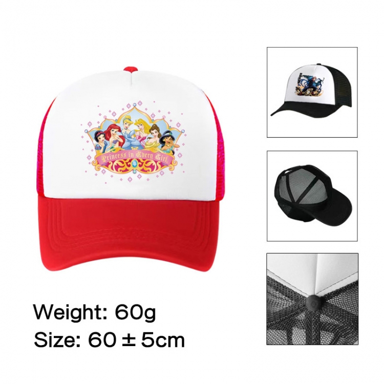 DISNEY Anime peripheral color printed mesh cap baseball cap size 60 ± 5cm