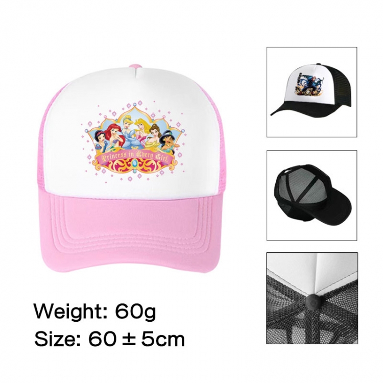 DISNEY Anime peripheral color printed mesh cap baseball cap size 60 ± 5cm