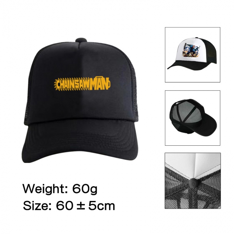 Chainsawman Anime peripheral color printed mesh cap baseball cap size 60 ± 5cm