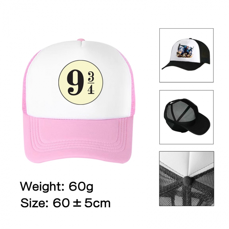 Harry Potter Anime peripheral color printed mesh cap baseball cap size 60 ± 5cm