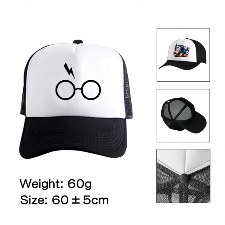Harry Potter Anime peripheral color printed mesh cap baseball cap size 60 ± 5cm
