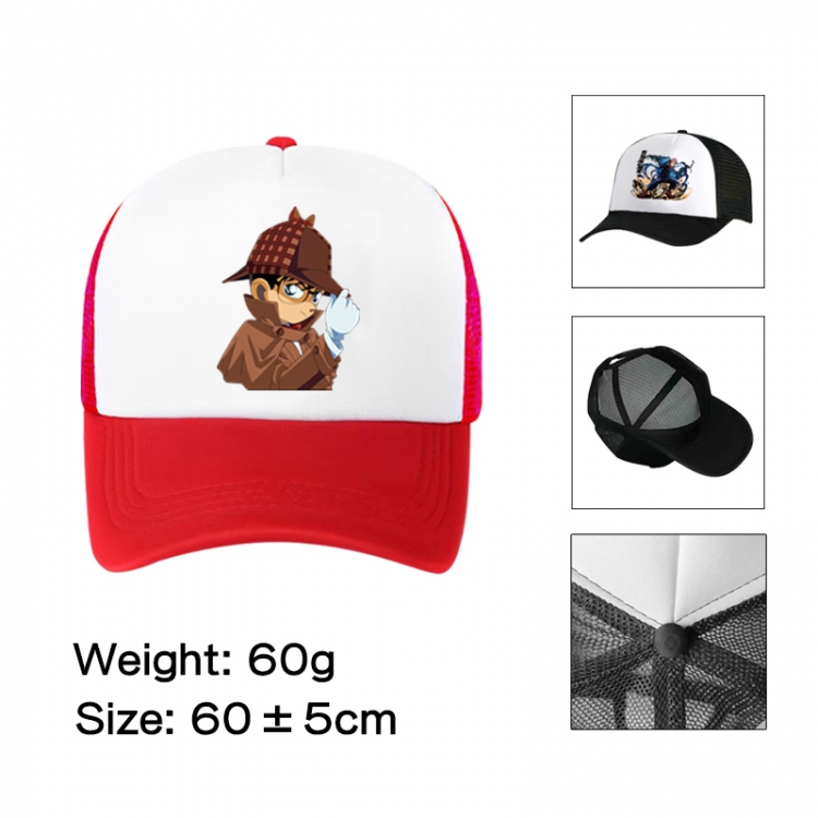 Detective conan Anime peripheral color printed mesh cap baseball cap size 60 ± 5cm