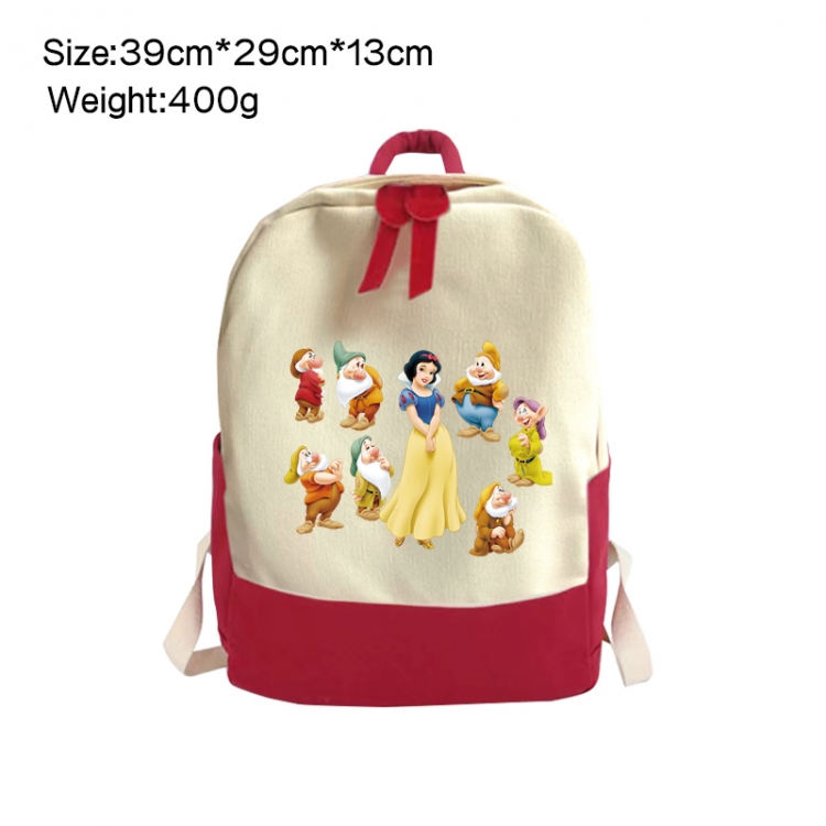 Disney Anime Surrounding Canvas Colorful Backpack 39x29x13cm