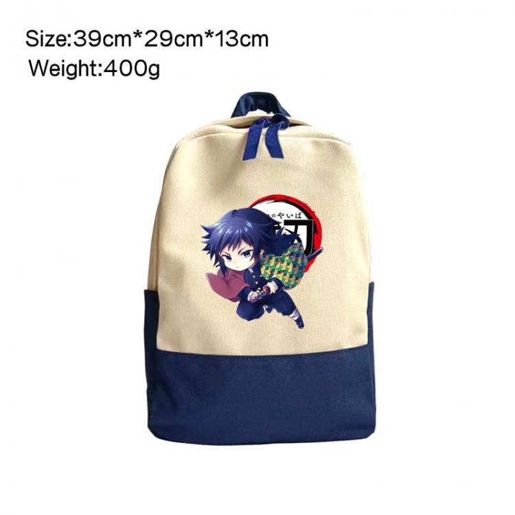 Demon Slayer Kimets Anime Surrounding Canvas Colorful Backpack 39x29x13cm