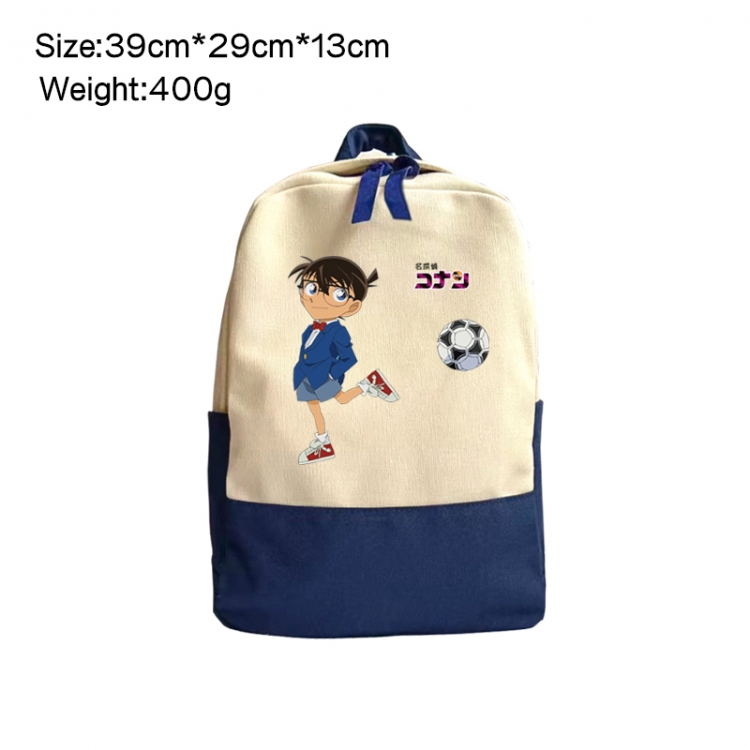 Detective conan Anime Surrounding Canvas Colorful Backpack 39x29x13cm
