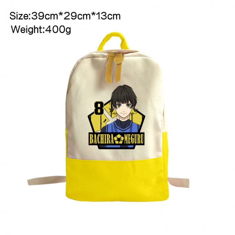 BLUE LOCK Anime Surrounding Canvas Colorful Backpack 39x29x13cm