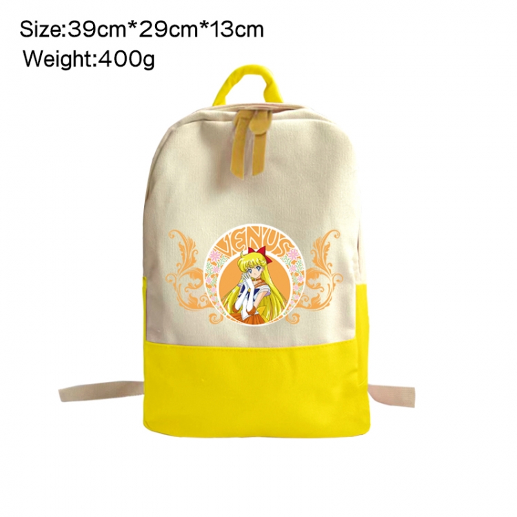 sailormoon Anime Surrounding Canvas Colorful Backpack 39x29x13cm