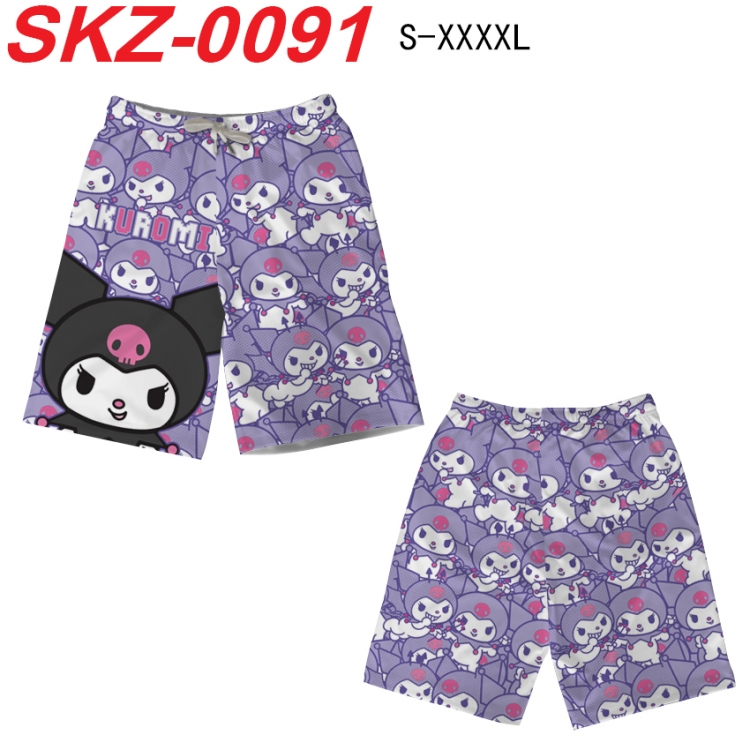 sanrio Anime full-color digital printed beach shorts from S to 4XL  SKZ-0091