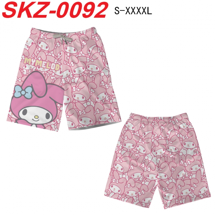 sanrio Anime full-color digital printed beach shorts from S to 4XL SKZ-0092
