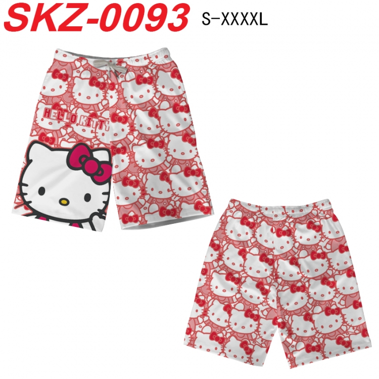 sanrio Anime full-color digital printed beach shorts from S to 4XL SKZ-0093